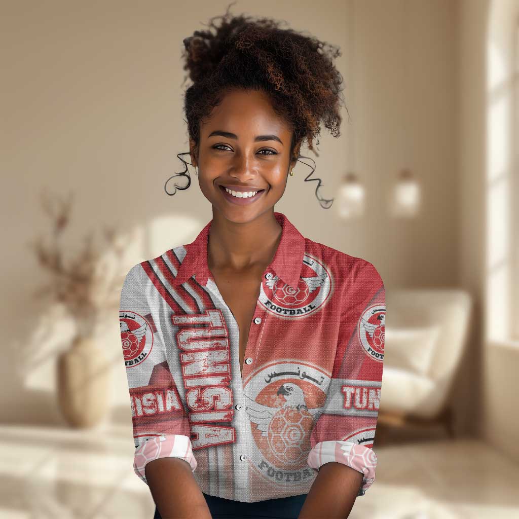 Tunisia Soccer Women Casual Shirt Eagles of Carthage Football - Road To Champion