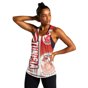 Tunisia Soccer Women Racerback Tank Eagles of Carthage Football - Road To Champion