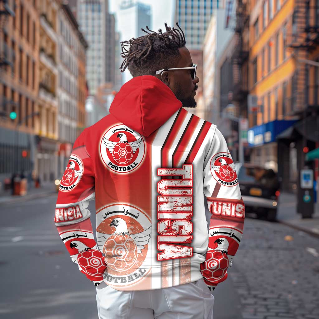 Tunisia Soccer Zip Hoodie Eagles of Carthage Football - Road To Champion