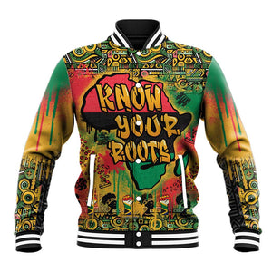 Africa Map Graffiti Baseball Jacket Know You Roots Art Style DT03