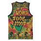 Africa Map Graffiti Basketball Jersey Know You Roots Art Style - African Pride