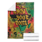 Africa Map Graffiti Blanket Know You Roots Art Style