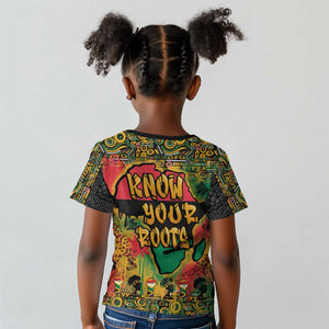 Africa Map Graffiti Kid T shirt Know You Roots Art Style