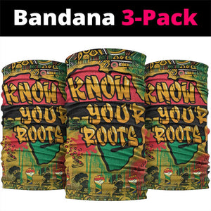 Africa Map Graffiti Neck Gaiter Know You Roots Art Style DT03