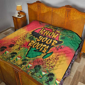 Africa Map Graffiti Quilt Know You Roots Art Style