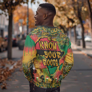 Africa Map Graffiti Sweatshirt Know You Roots Art Style