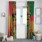 Africa Map Graffiti Window Curtain Know You Roots Art Style