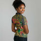 Africa Map Graffiti Women Polo Shirt Know You Roots Art Style