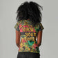 Africa Map Graffiti Women V-Neck T-Shirt Know You Roots Art Style