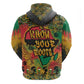 Africa Map Graffiti Zip Hoodie Know You Roots Art Style