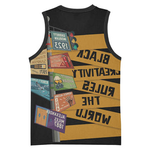 African Creativity Basketball Jersey Black Creativity Rules The World - African Pride