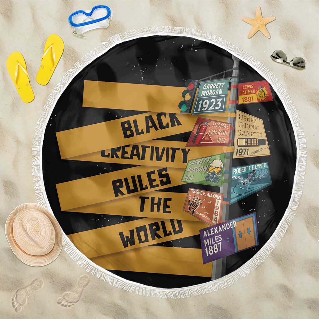 African Creativity Beach Blanket Black Creativity Rules The World