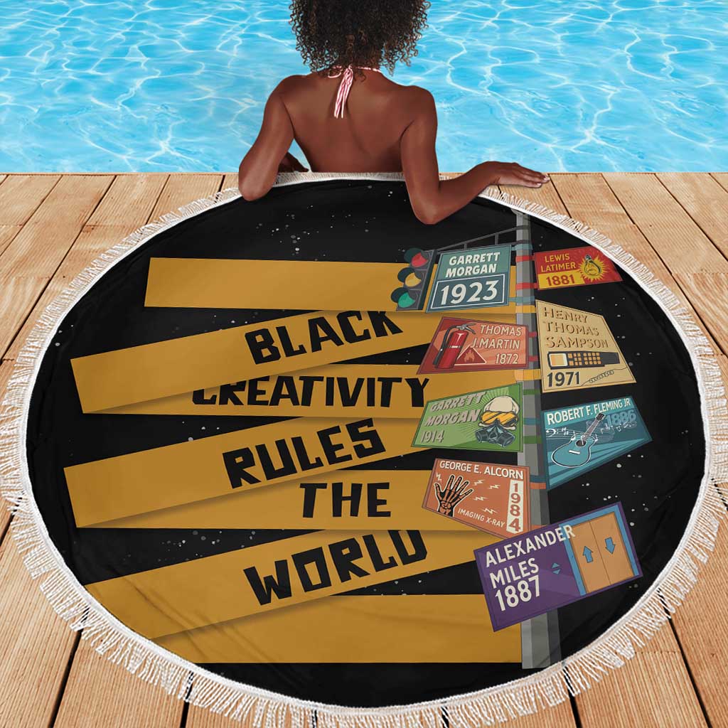 African Creativity Beach Blanket Black Creativity Rules The World