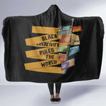 African Creativity Hooded Blanket Black Creativity Rules The World