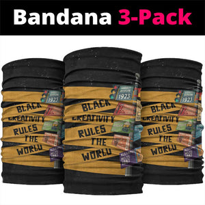 African Creativity Neck Gaiter Black Creativity Rules The World DT03