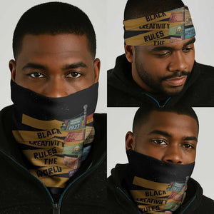 African Creativity Neck Gaiter Black Creativity Rules The World DT03