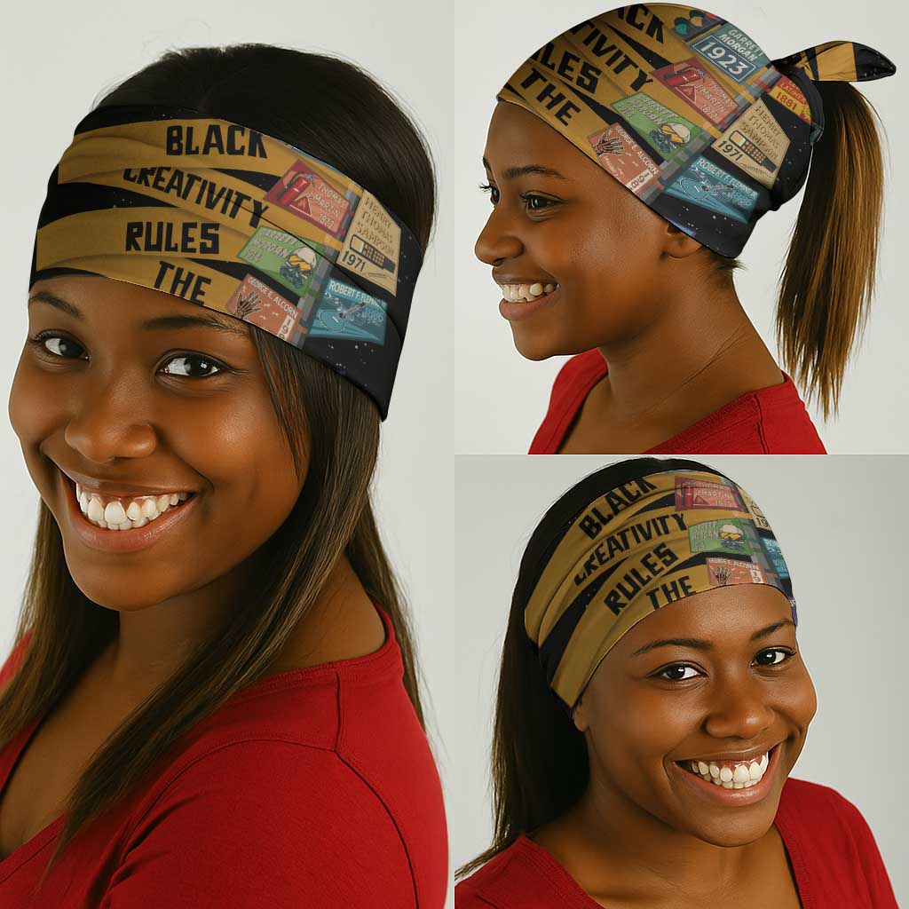 African Creativity Neck Gaiter Black Creativity Rules The World DT03