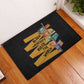 African Creativity Rubber Doormat Black Creativity Rules The World