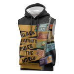African Creativity Sleeveless Hoodie Black Creativity Rules The World - African Pride