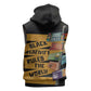 African Creativity Sleeveless Zip Hoodie Black Creativity Rules The World - African Pride