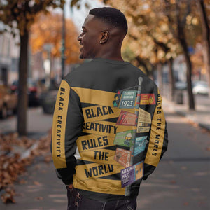 African Creativity Sweatshirt Black Creativity Rules The World