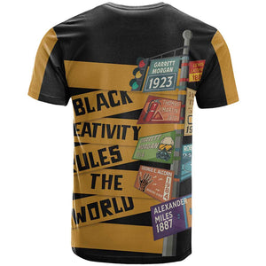 African Creativity T shirt Black Creativity Rules The World