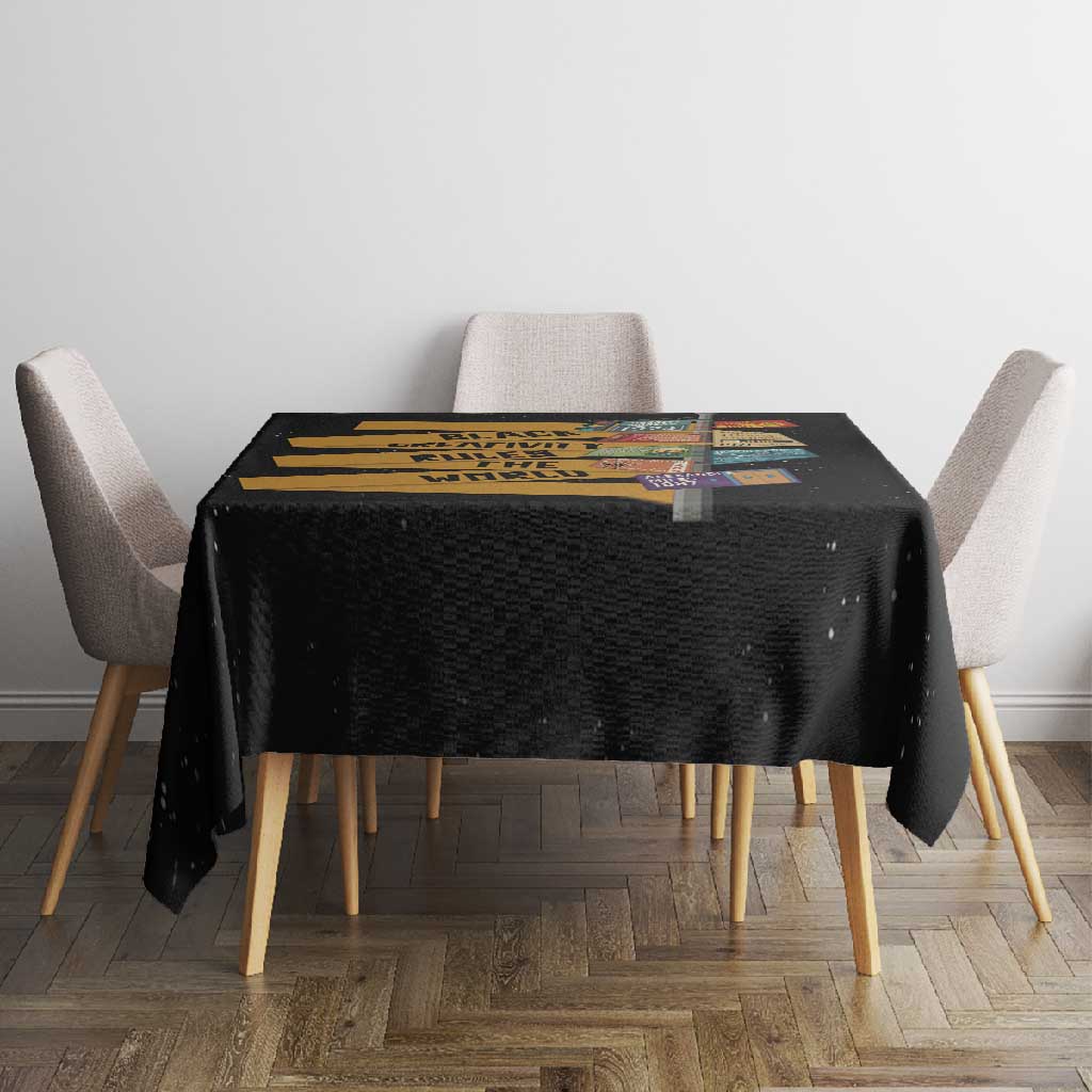 African Creativity Tablecloth Black Creativity Rules The World