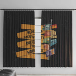 African Creativity Window Curtain Black Creativity Rules The World