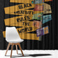 African Creativity Window Curtain Black Creativity Rules The World
