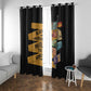 African Creativity Window Curtain Black Creativity Rules The World