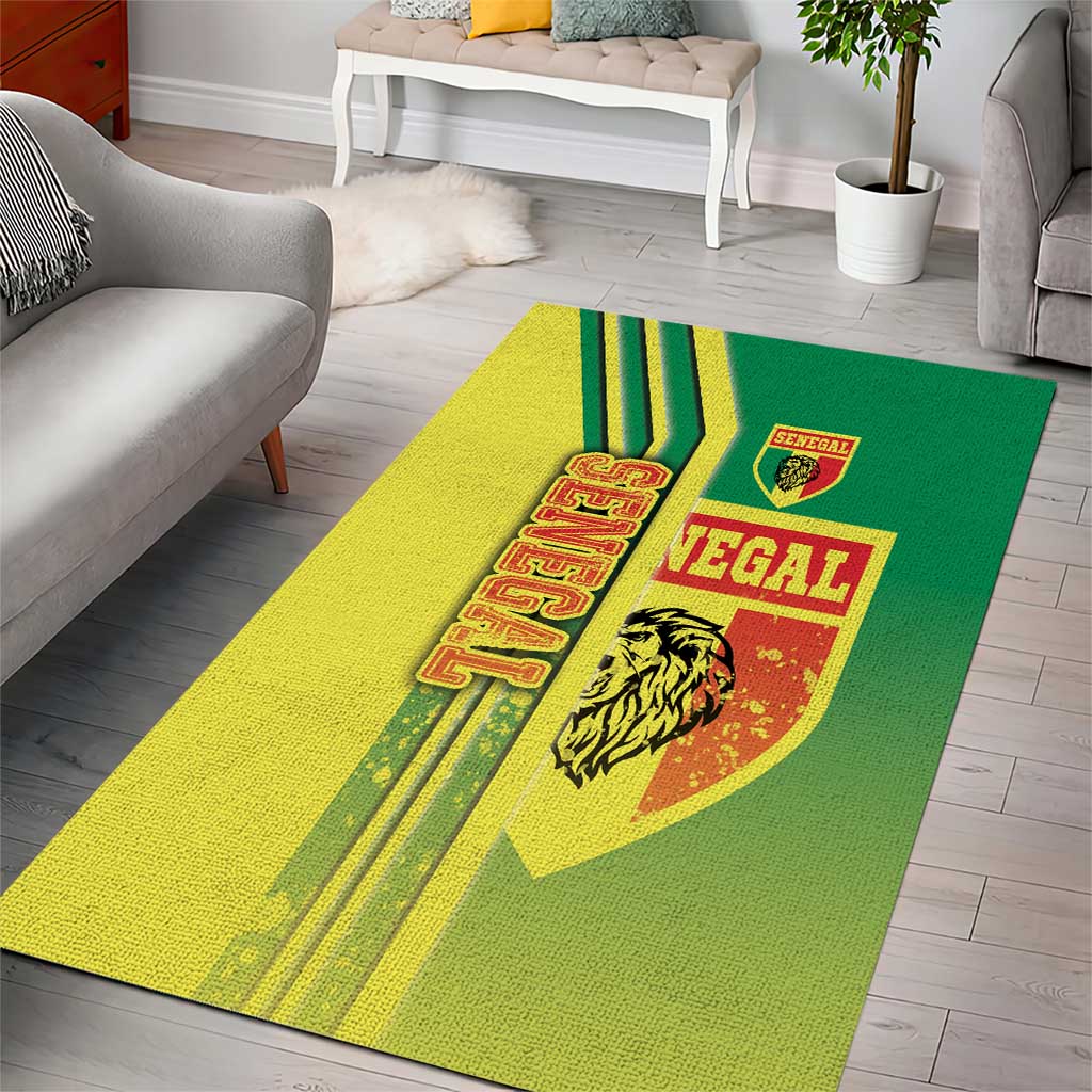 Senegal Soccer Area Rug Lions of Teranga Football - Road To Champion