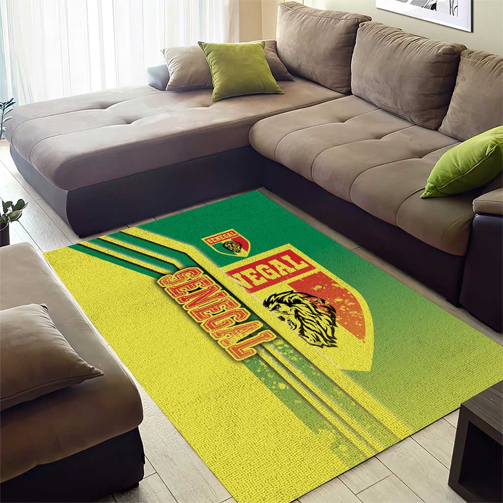 Senegal Soccer Area Rug Lions of Teranga Football - Road To Champion