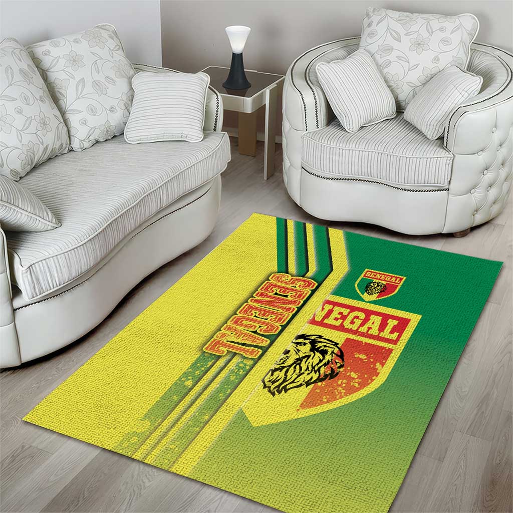 Senegal Soccer Area Rug Lions of Teranga Football - Road To Champion