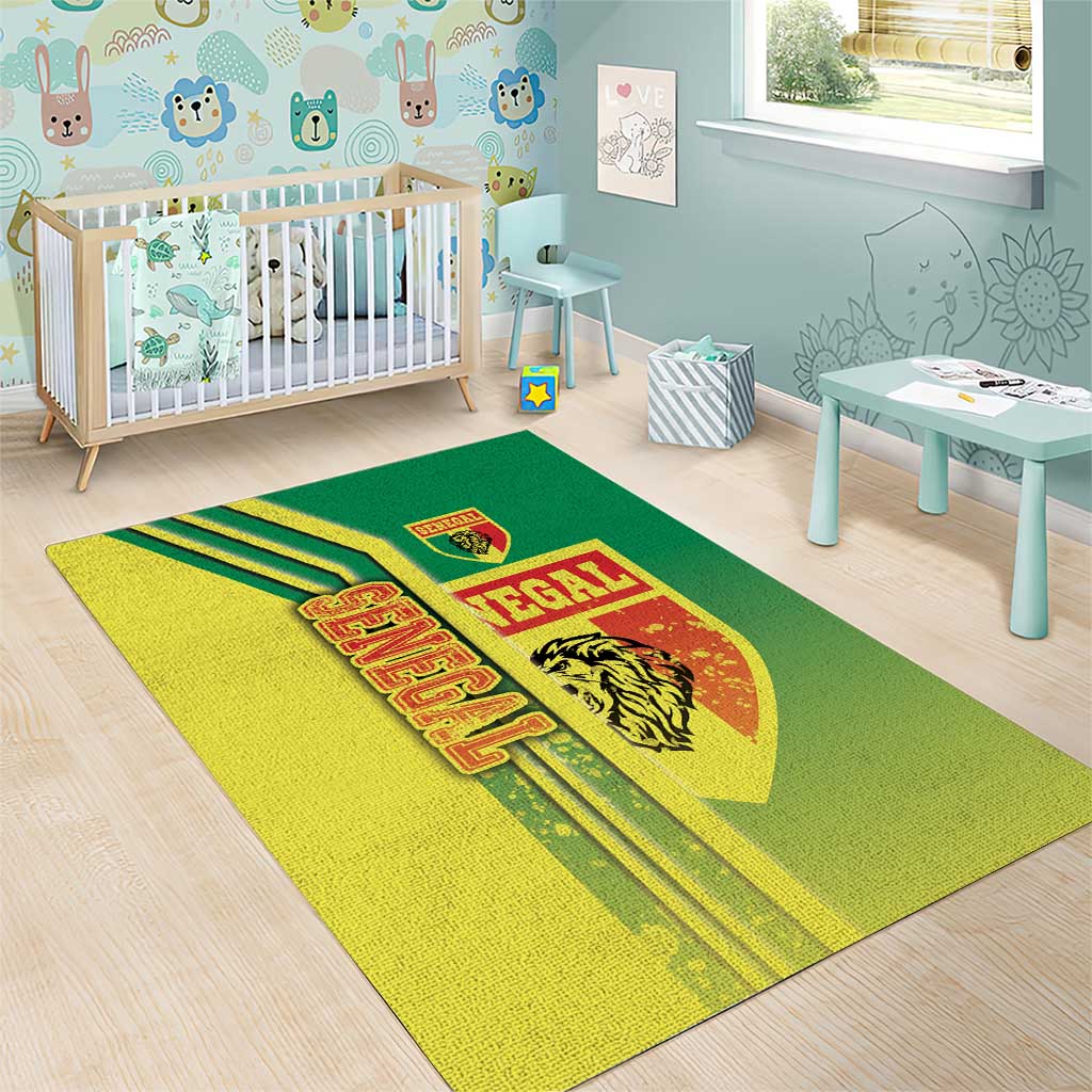 Senegal Soccer Area Rug Lions of Teranga Football - Road To Champion