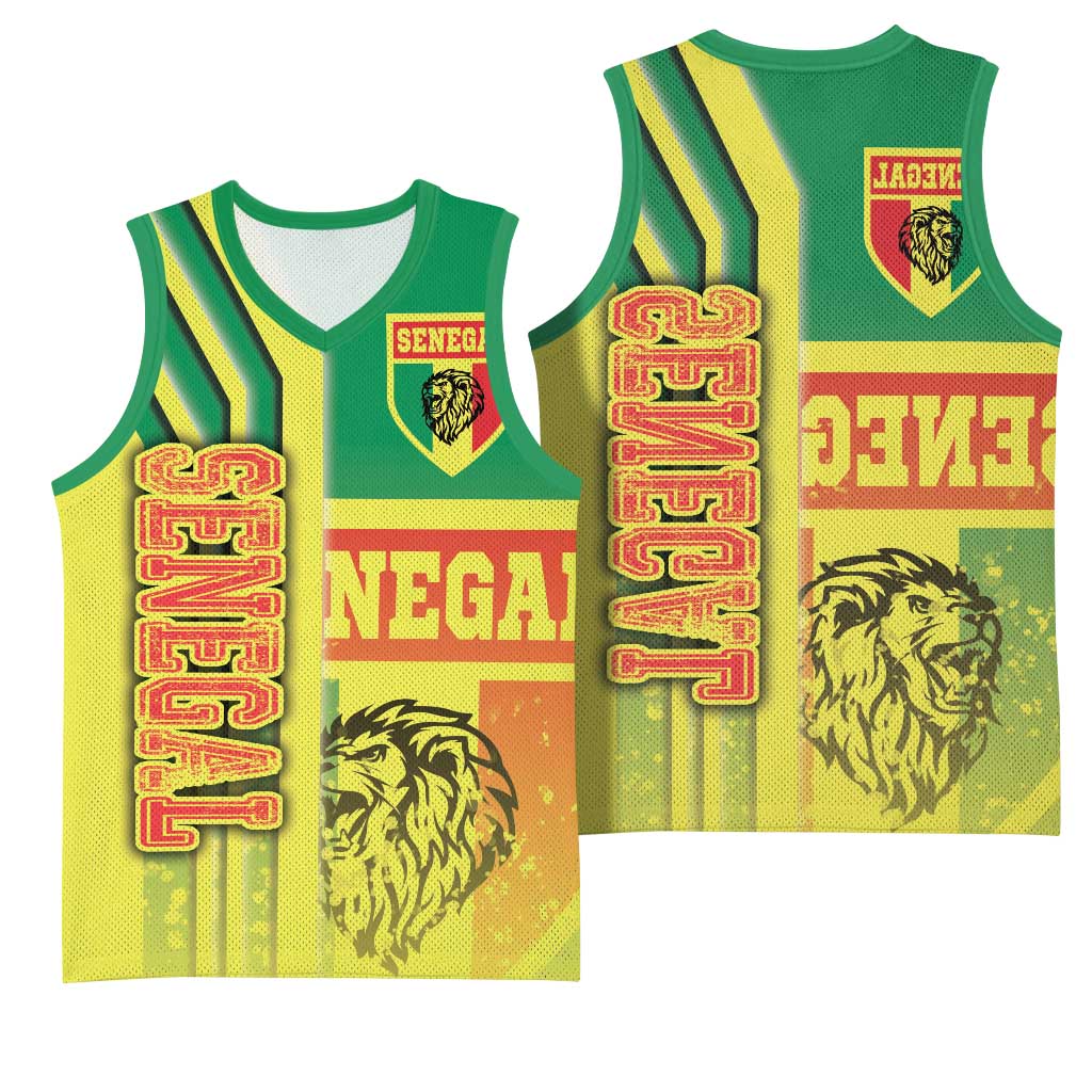 Senegal Soccer Basketball Jersey Lions of Teranga Football - Road To Champion - African Pride