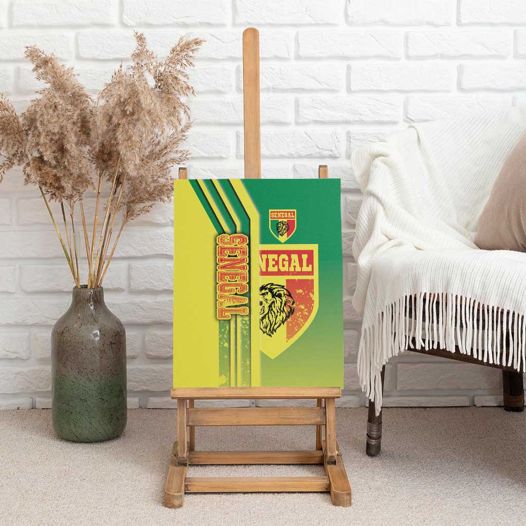 Senegal Soccer Canvas Wall Art Lions of Teranga Football - Road To Champion
