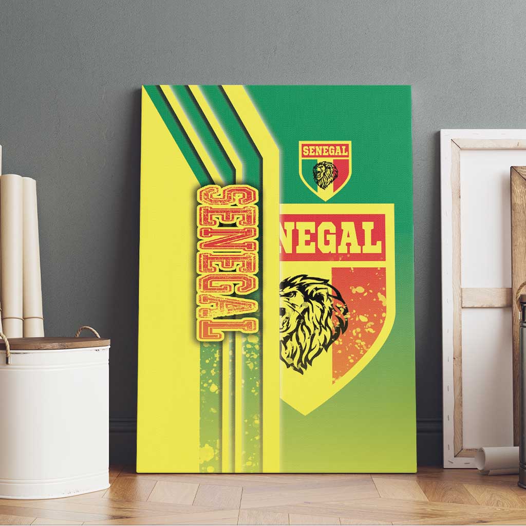 Senegal Soccer Canvas Wall Art Lions of Teranga Football - Road To Champion