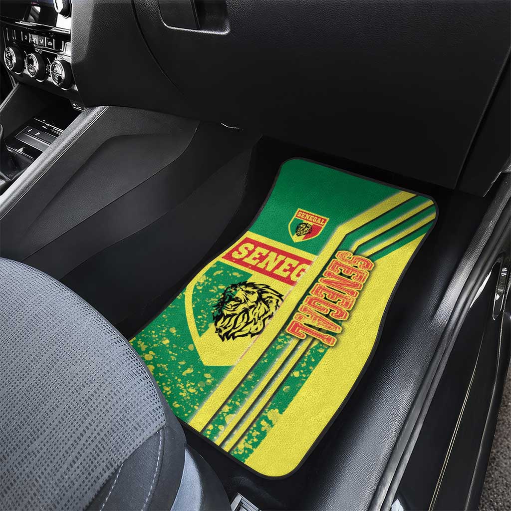 Senegal Soccer Car Mats Lions of Teranga Football - Road To Champion