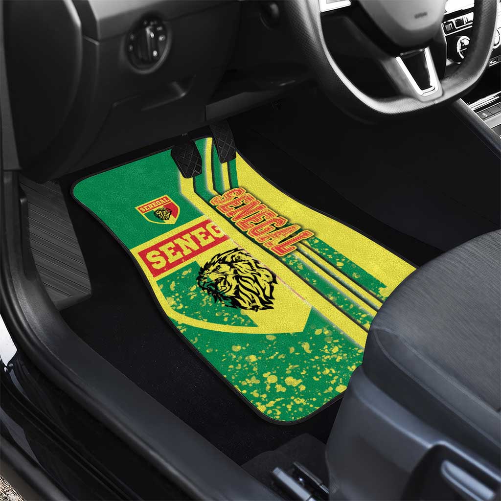 Senegal Soccer Car Mats Lions of Teranga Football - Road To Champion