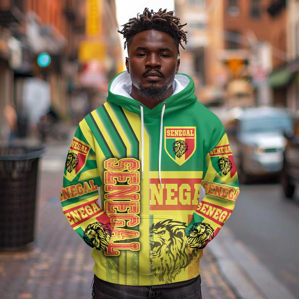 Senegal Soccer Hoodie Lions of Teranga Football - Road To Champion