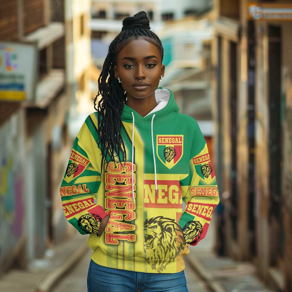 Senegal Soccer Hoodie Lions of Teranga Football - Road To Champion