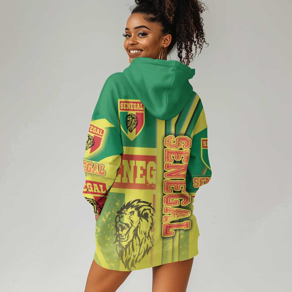Senegal Soccer Hoodie Dress Lions of Teranga Football - Road To Champion