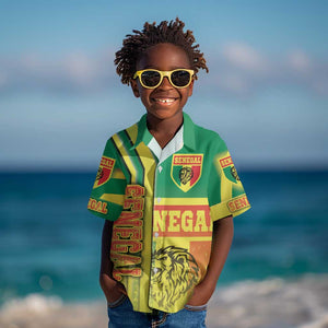 Senegal Soccer Kid Hawaiian Shirt Lions of Teranga Football - Road To Champion