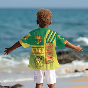 Senegal Soccer Kid Hawaiian Shirt Lions of Teranga Football - Road To Champion