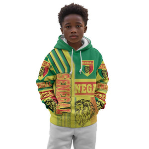 Senegal Soccer Kid Hoodie Lions of Teranga Football - Road To Champion