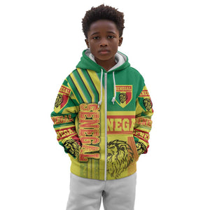 Senegal Soccer Kid Hoodie Lions of Teranga Football - Road To Champion