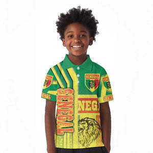 Senegal Soccer Kid Polo Shirt Lions of Teranga Football - Road To Champion