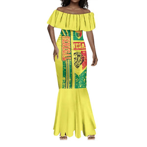 Senegal Soccer Mermaid Dress Lions of Teranga Football - Road To Champion