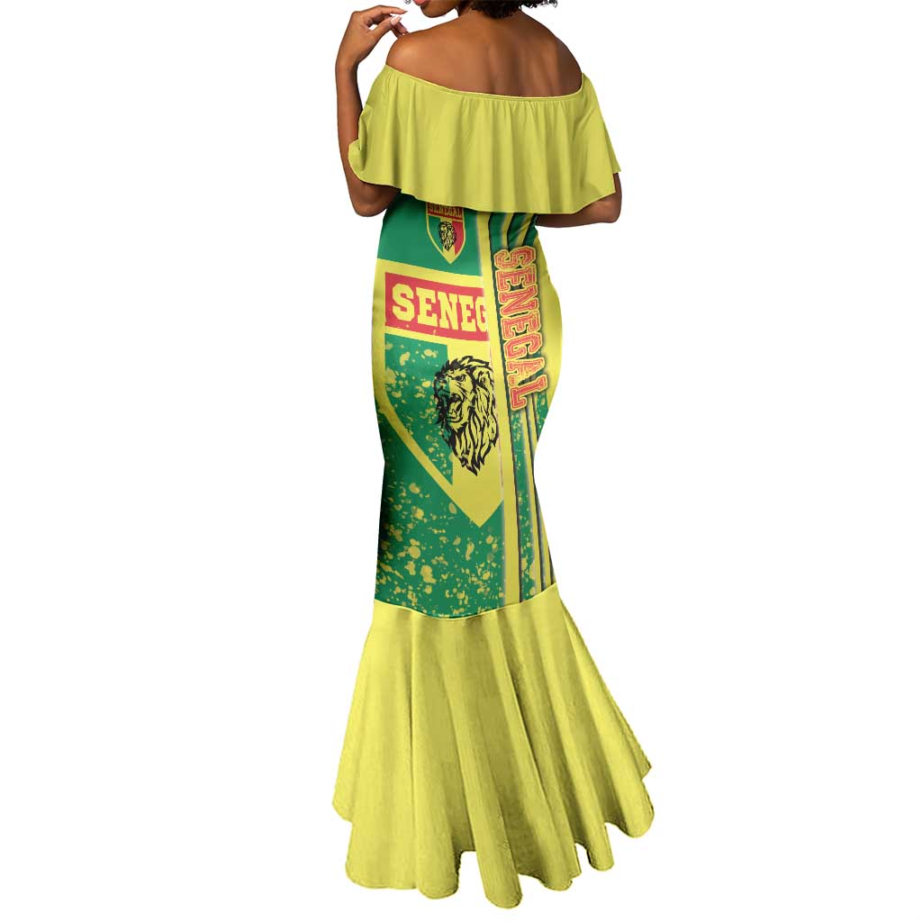 Senegal Soccer Mermaid Dress Lions of Teranga Football - Road To Champion