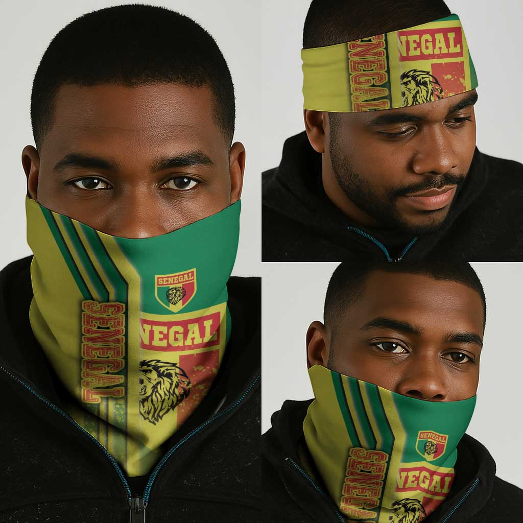 Senegal Soccer Neck Gaiter Lions of Teranga Football - Road To Champion - African Pride